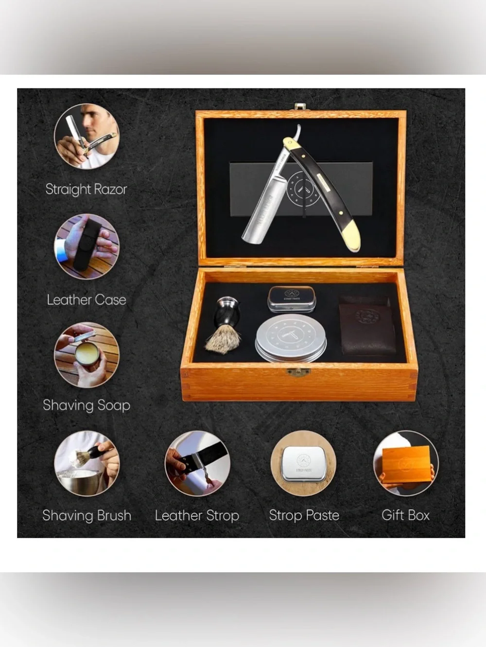 Naked Armor Solomon Straight Razor Kit 2018 NEW